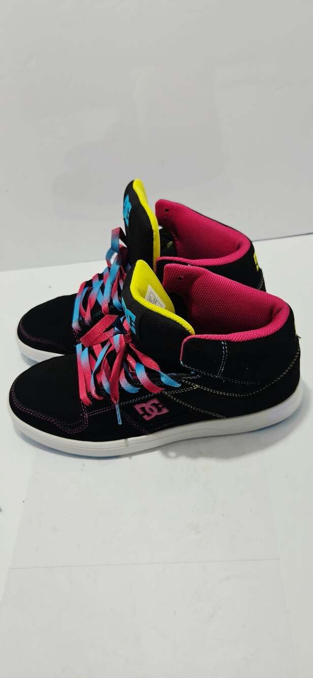 Women's DC Shoes Cure Hi Top Multi Color Skate Shoes Size 11 - Picture 7 of 7